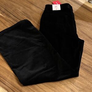 Lucky Brand Women’s Sweet Mid Rise Wide Leg Pants - Black Velvet